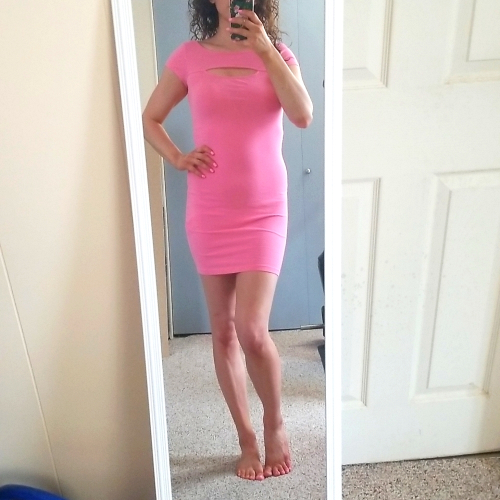 EUC Guess Hot Pink Mini Dress